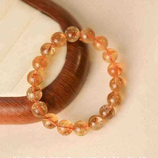 Yellow Topaz Beaded Bracelet