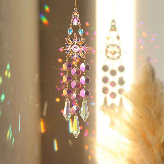 Rainbow Crystal Hanging Wind Chime Ornament
