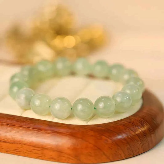 Green Prasiolite Beaded Bracelet