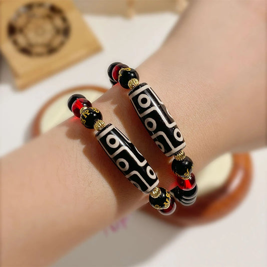 Tibetan Dzi Bracelet of Luck and Protection