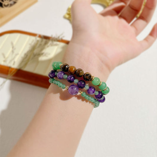 Fortune & Protection Crystal Bracelet Set