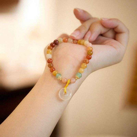 Free Today: Gobi Jade Peace Amulet Crystal Bracelet