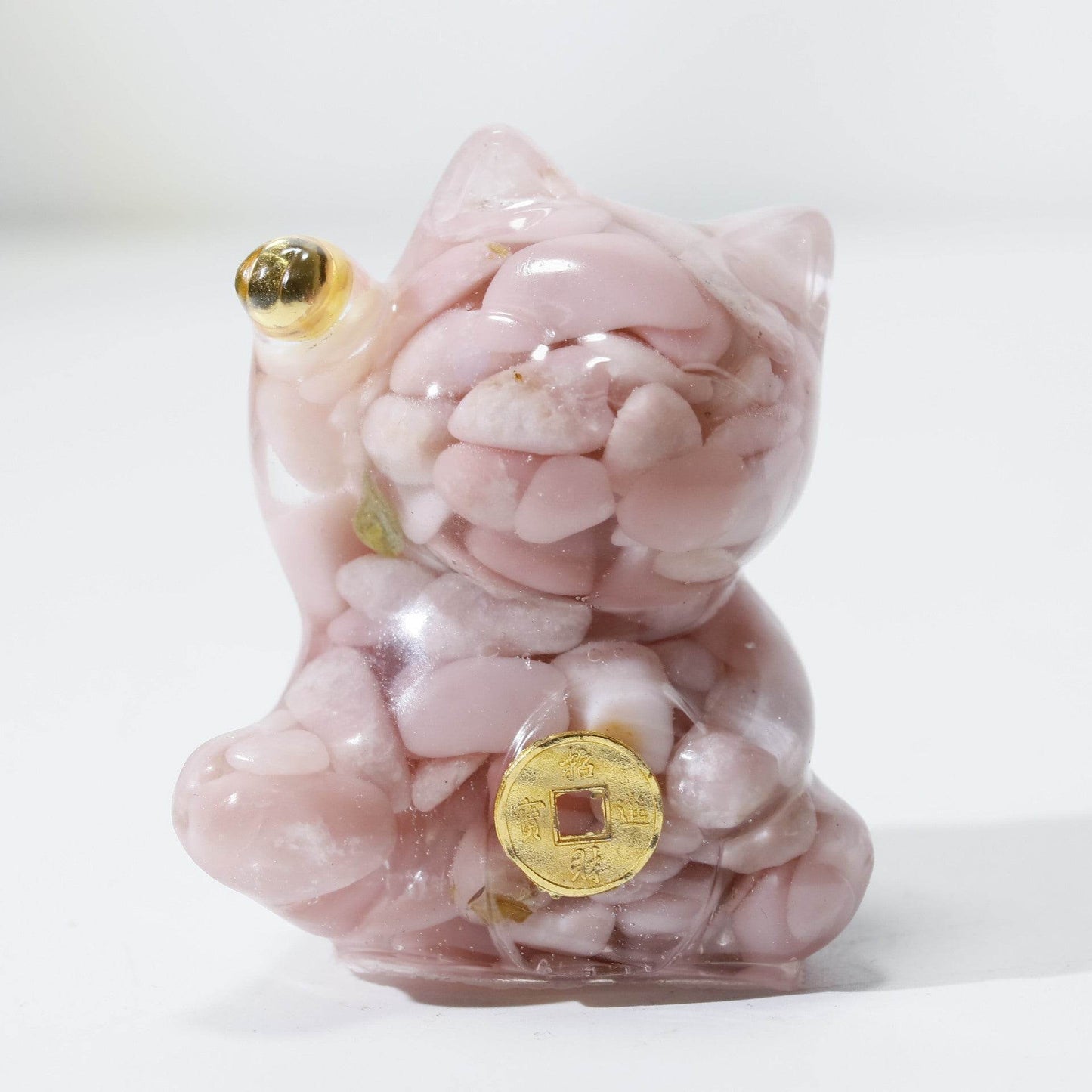 Handcrafted Lucky Cat Crystal Ornament - MystiCrystals