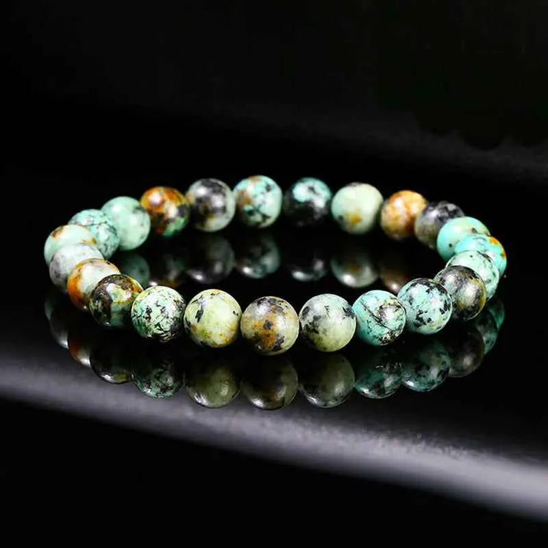 African Turquoise Beaded Bracelet