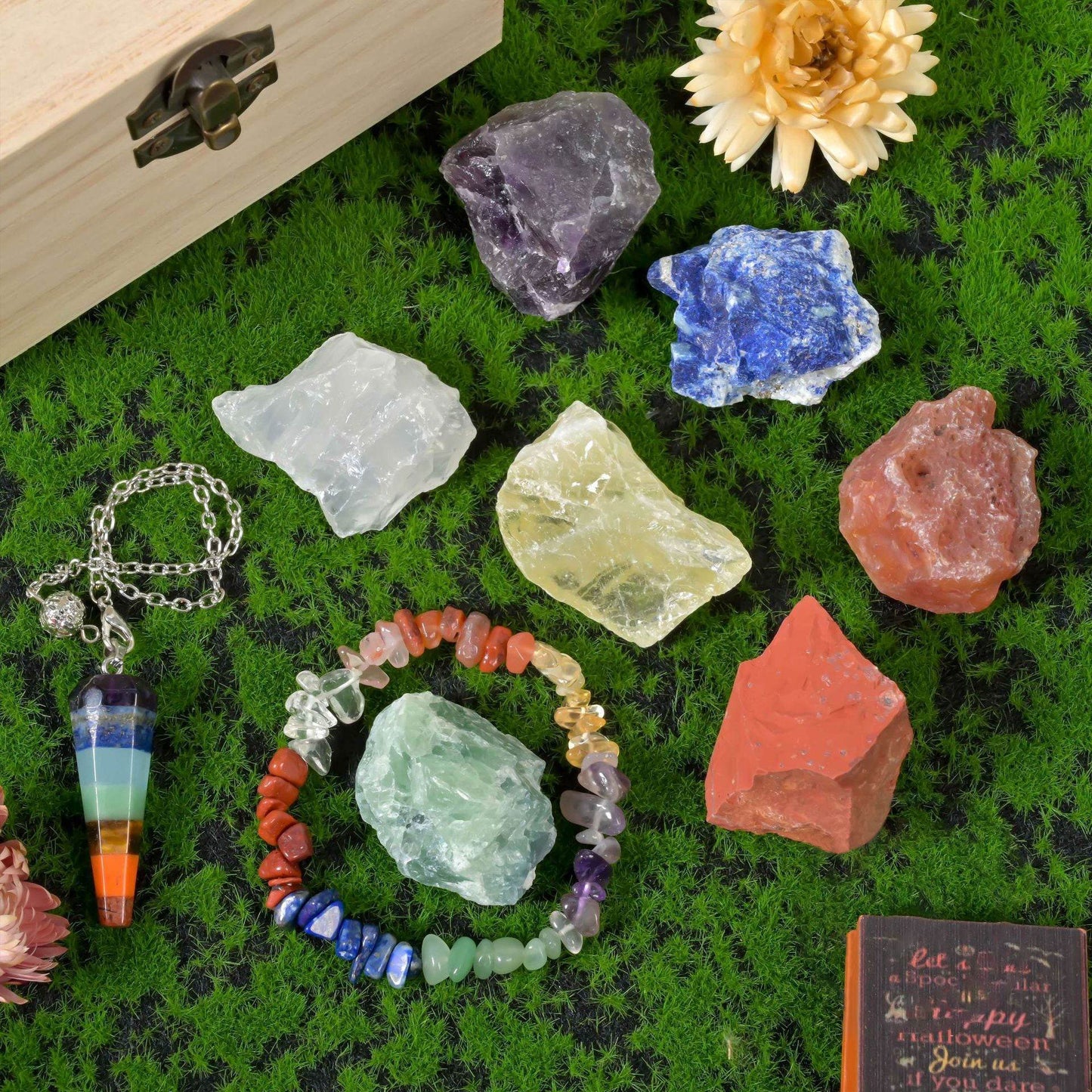 Natural Meditation Crystal Gift Set - MystiCrystals
