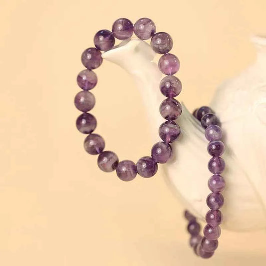 Natural Amethyst Beaded Bracelet