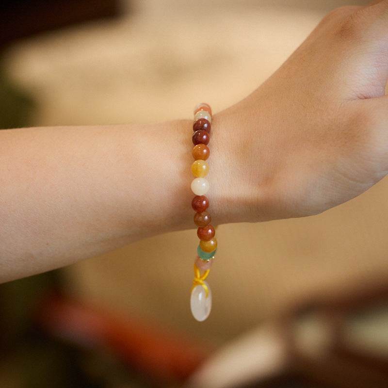 Gobi Jade Safety Buckle Bracelet - MystiCrystals