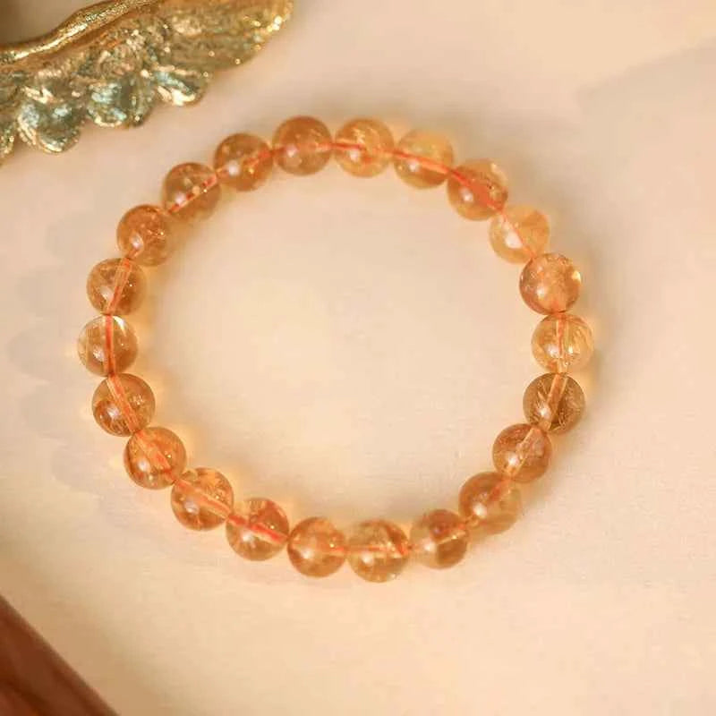Yellow Topaz Beaded Bracelet