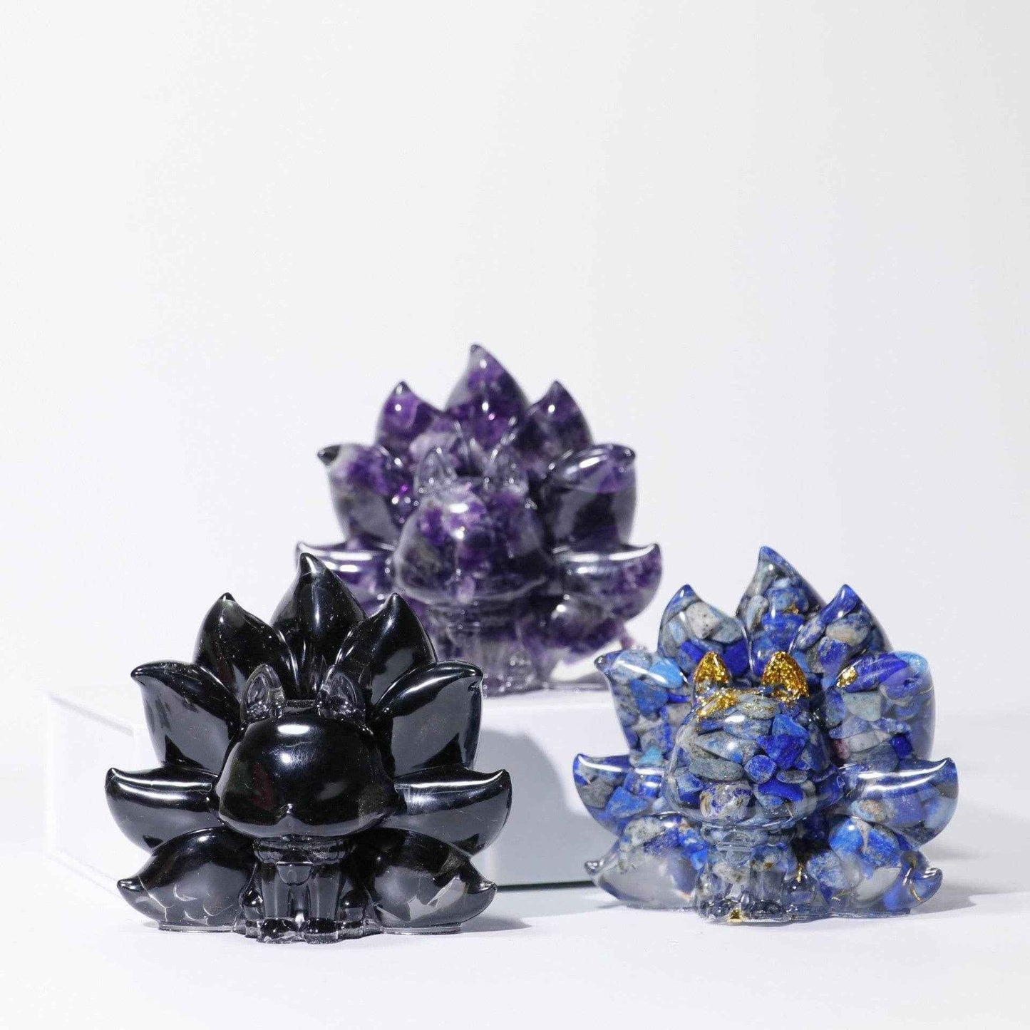 Natural Crystal Fox Ornament