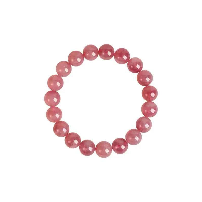 Amethyst & Pink Agate Beaded Bracelet