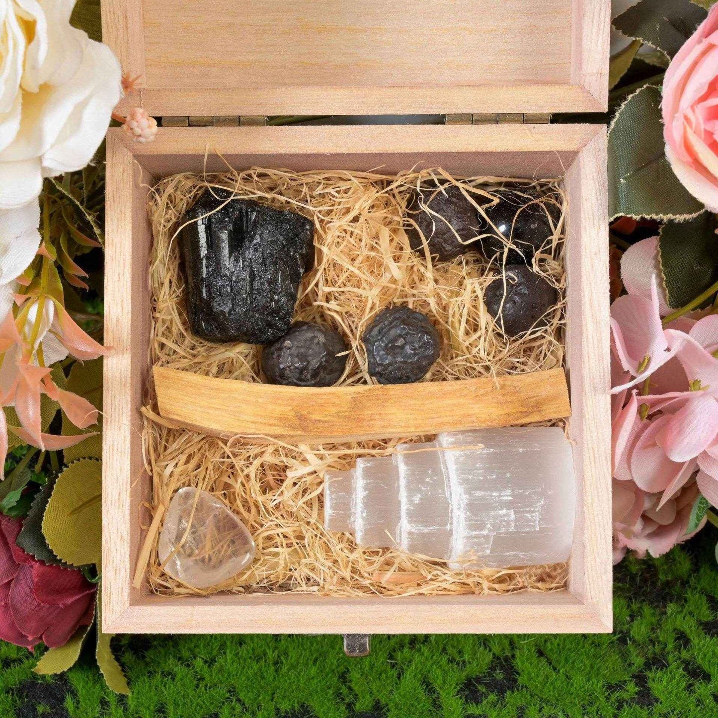 Natural Meditation Crystal Gift Set