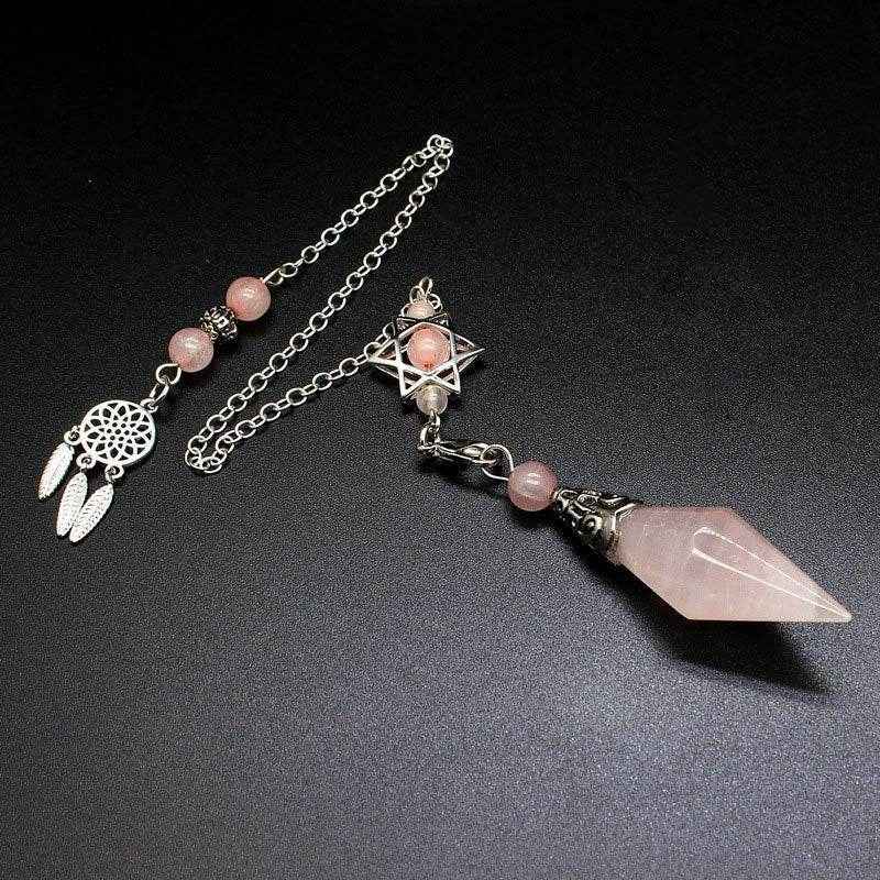 Natural Stone Double-Point Pendulum Ornament