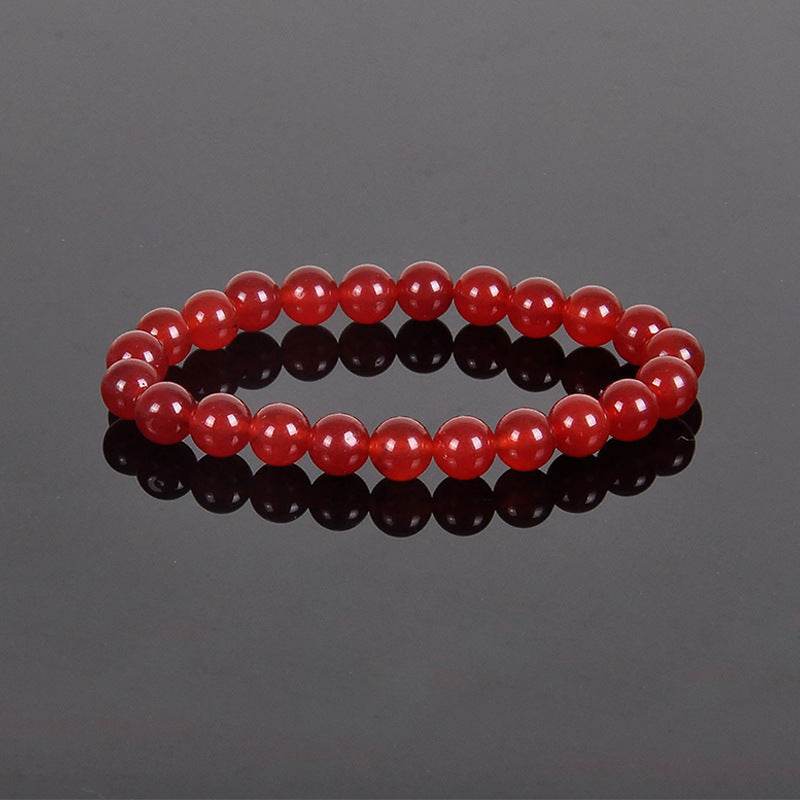 8MM Natural Stone Bead Bracelet - MystiCrystals
