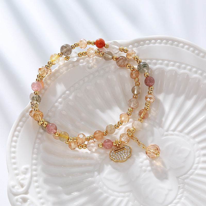 Crystal Fortune Lock Bracelet - MystiCrystals