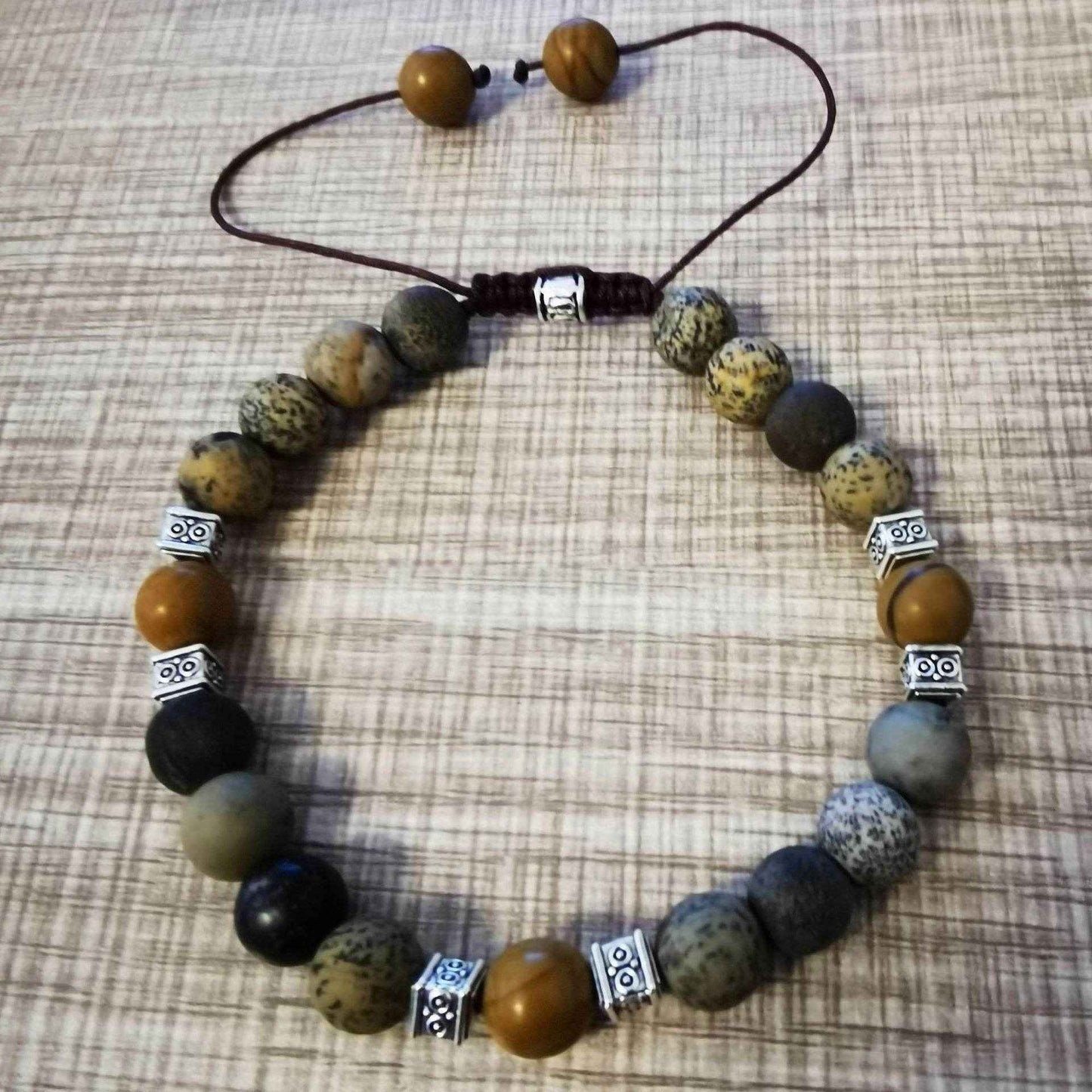 Explorer Men’s Agate Beaded Bracelet