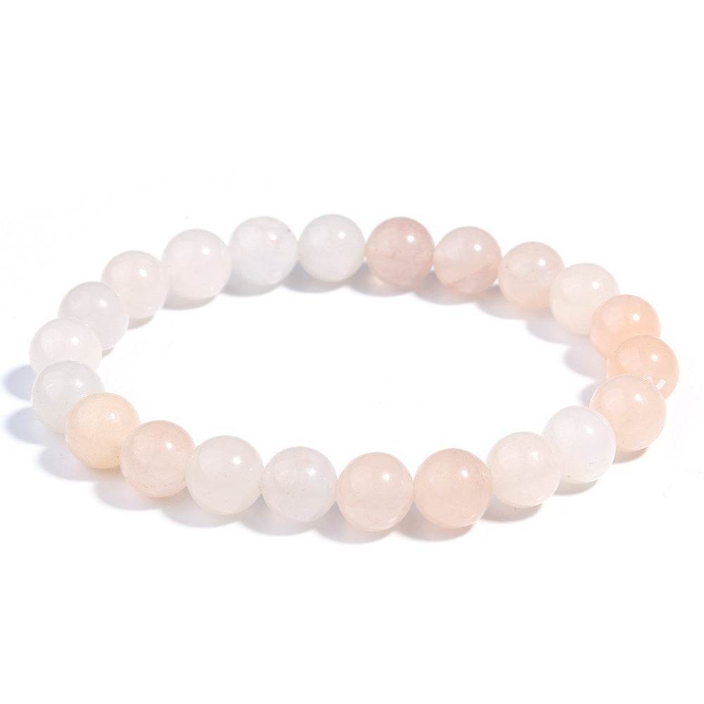 Handcrafted Pink Aventurine Bead Bracelet - MystiCrystals