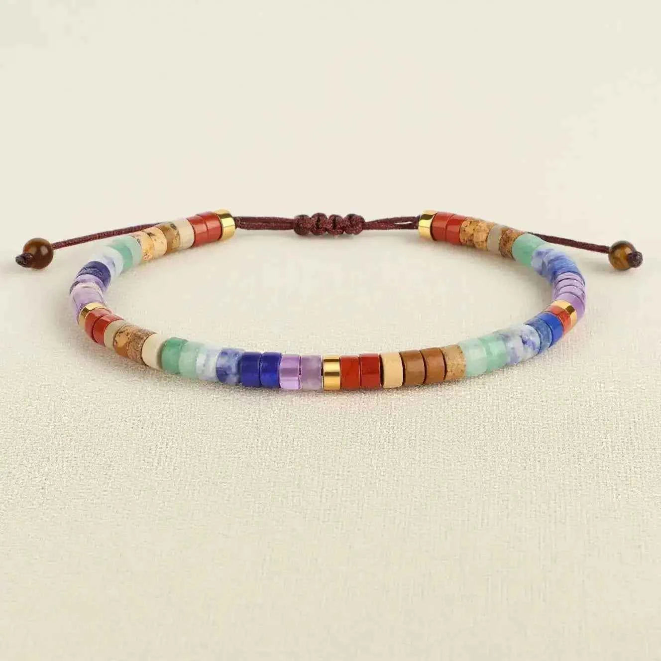 Adjustable Colorful Beaded Bracelet