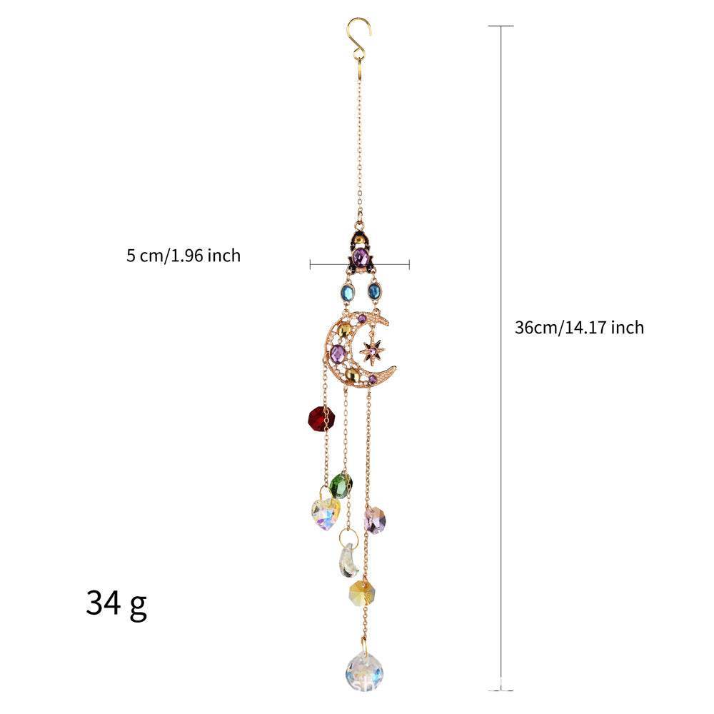 Rainbow Crystal Hanging Wind Chime Ornament - MystiCrystals