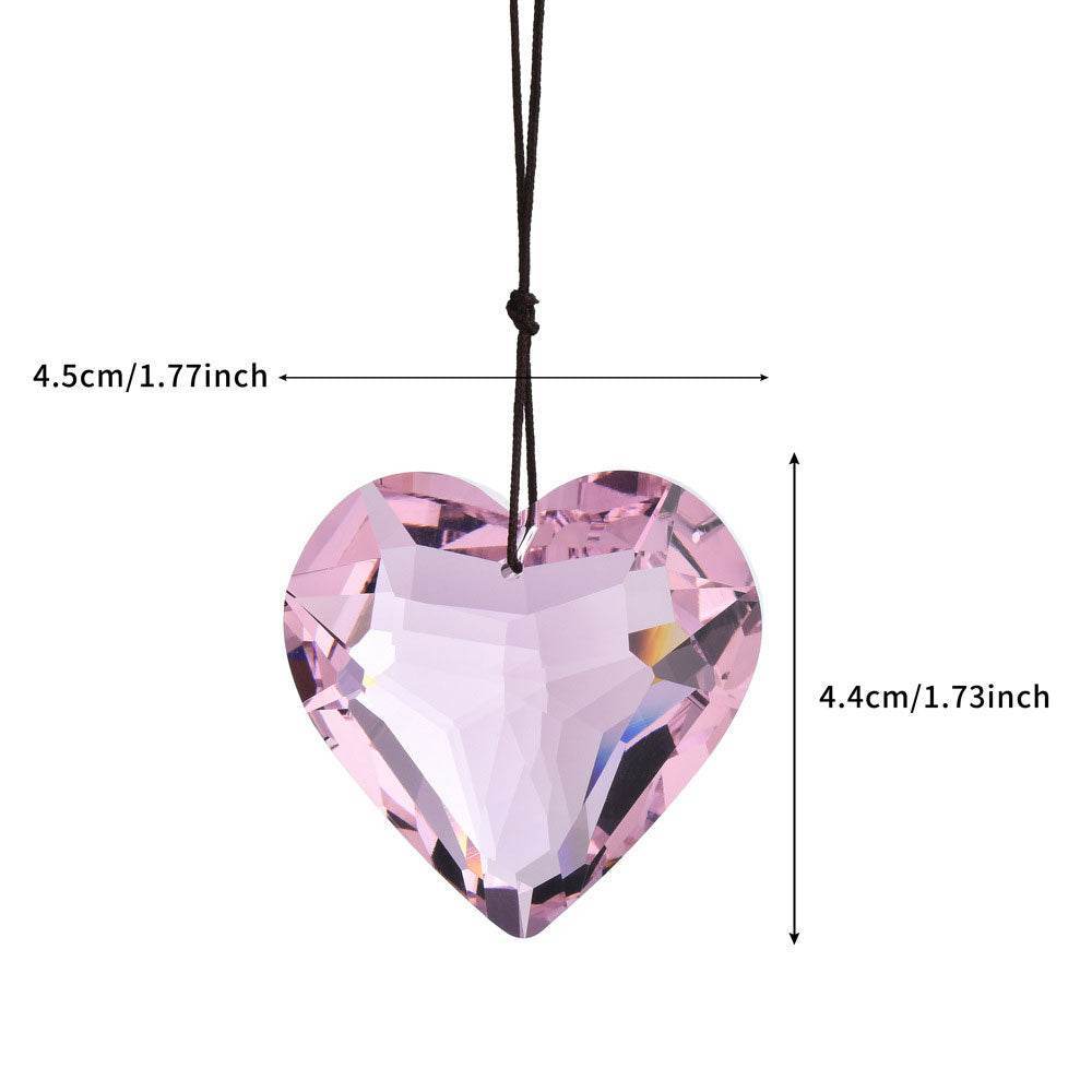 Handmade Crystal Heart Suncatcher - MystiCrystals