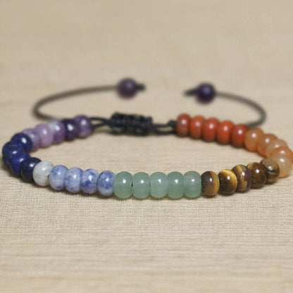 Adjustable Multi-Color Beaded Imperial Stone Bracelet - MystiCrystals