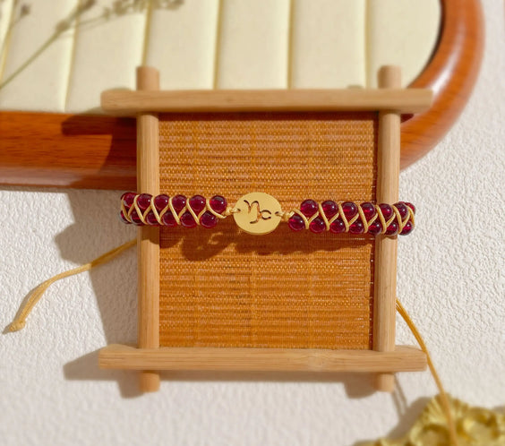 Zodiac Aura Protection Braided Stone Bracelet - MystiCrystals