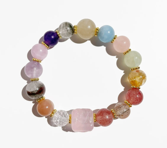 Multi-Gem Bracelet for Anxiety Relief and Balance - MystiCrystals