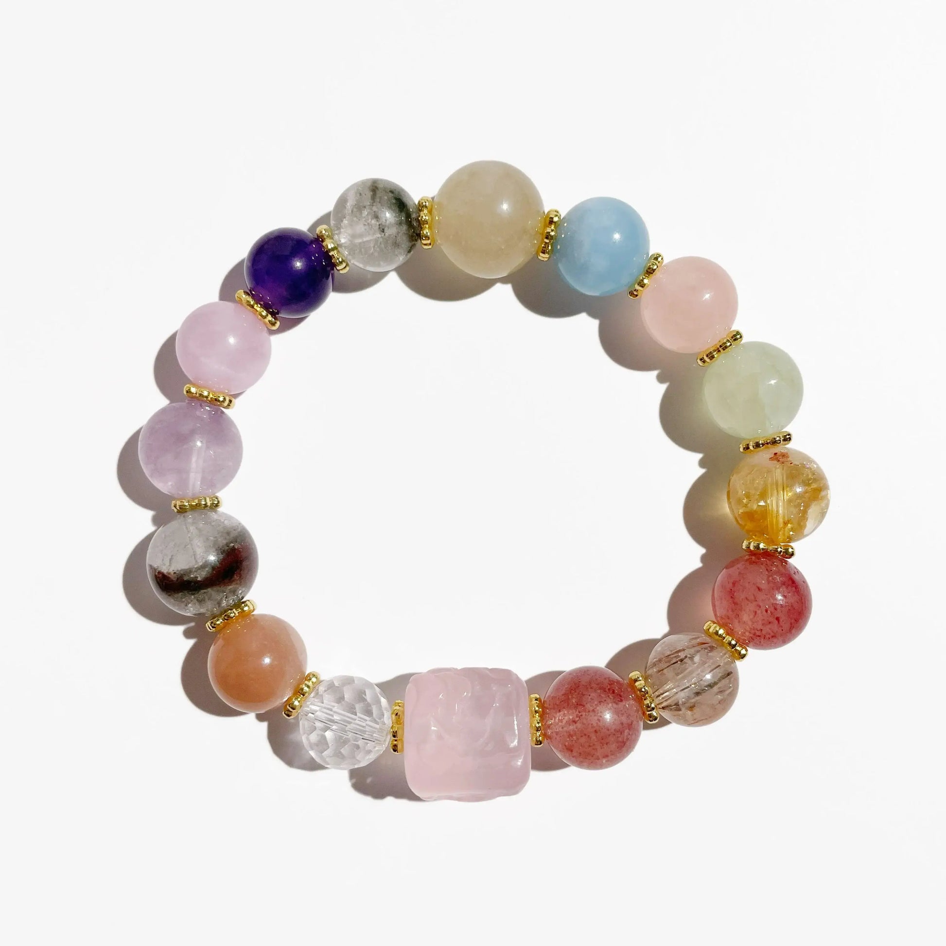Multi-Gem Bracelet for Anxiety Relief and Balance - MystiCrystals