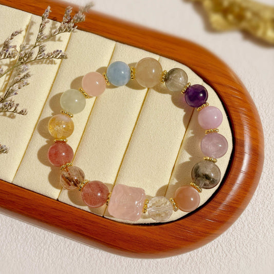 Multi-Gem Bracelet for Anxiety Relief and Balance - MystiCrystals