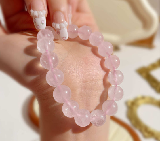 Free Today : Rose Quartz Bracelet for Love and Heart Energy - Solcryst