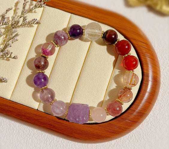 Multi-Gem Bracelet for Anxiety Relief and Balance - MystiCrystals
