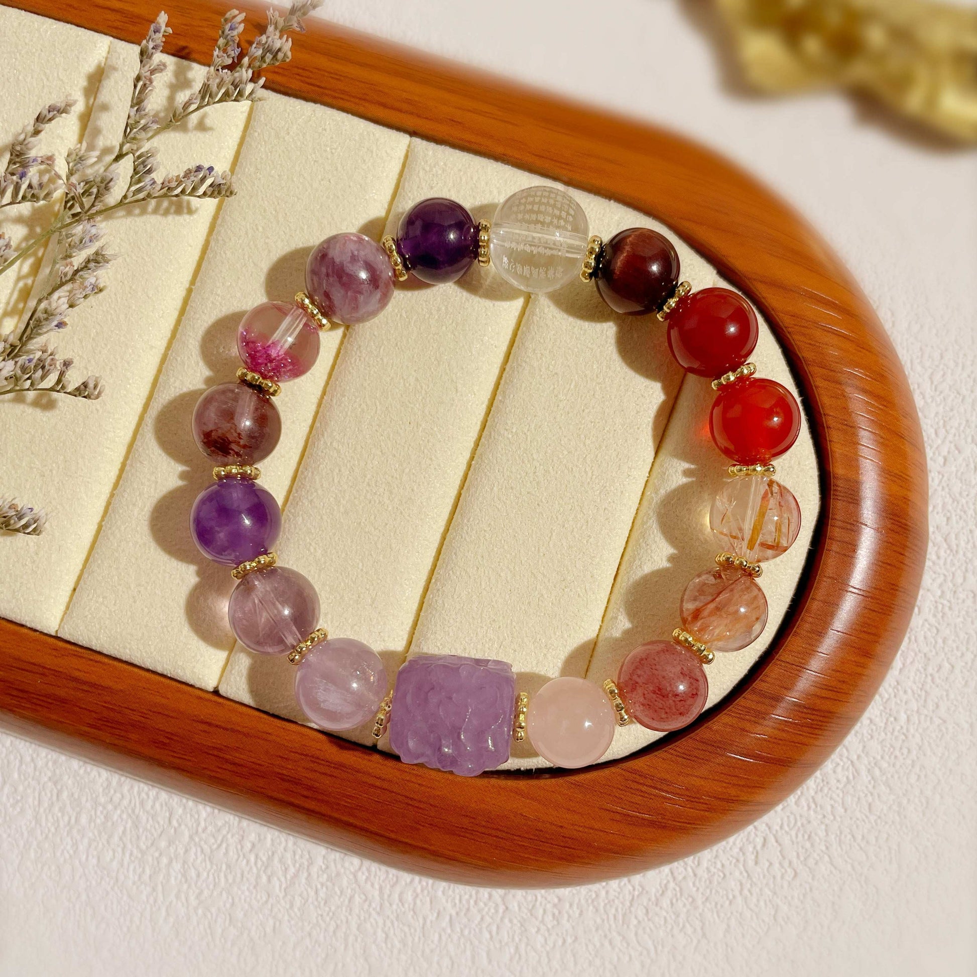 Multi-Gem Bracelet for Anxiety Relief and Balance - MystiCrystals