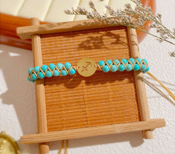 Zodiac Aura Protection Braided Stone Bracelet - MystiCrystals