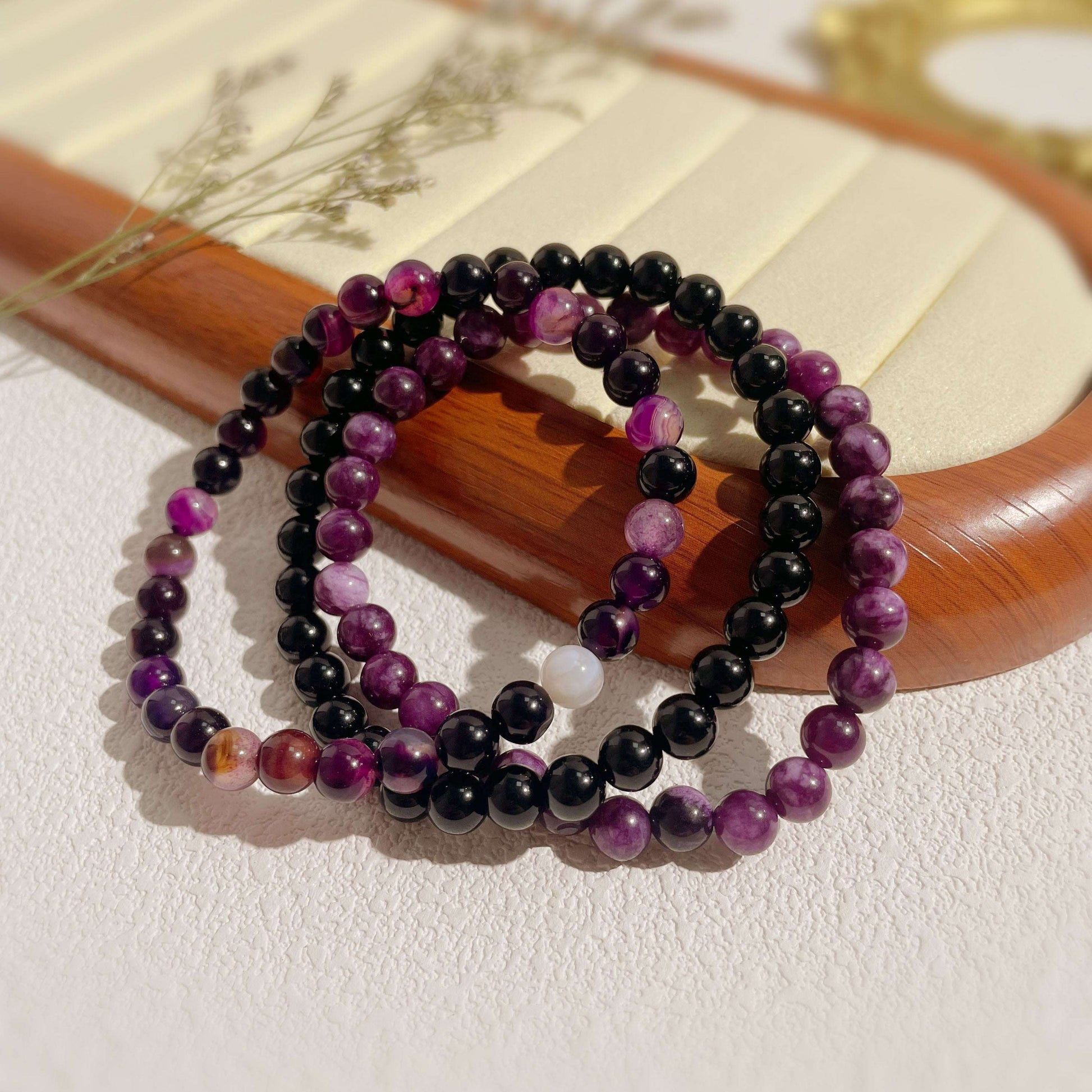 Healing Crystal Trio Bracelet Set - MystiCrystals