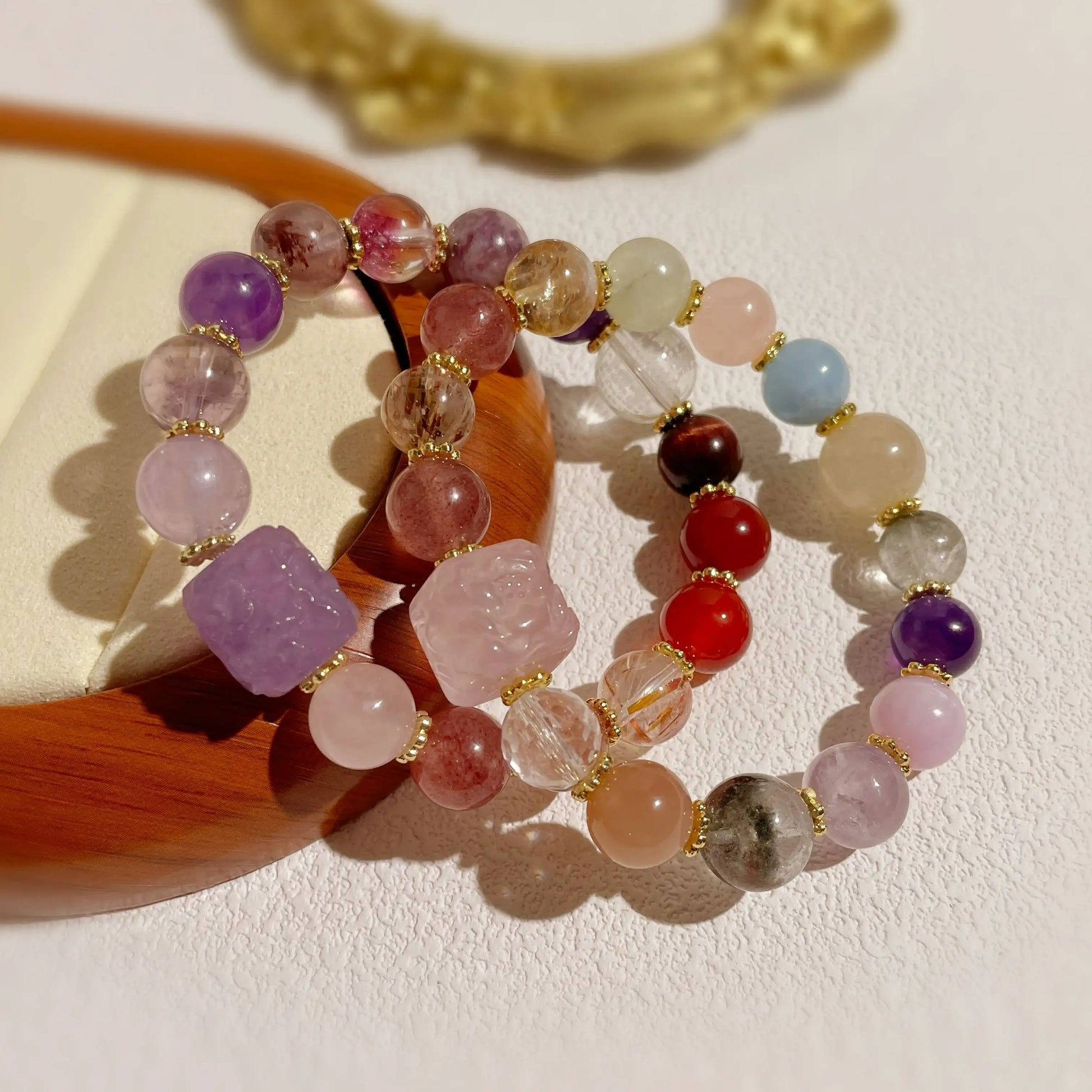 Multi-Gem Bracelet for Anxiety Relief and Balance - Solcryst