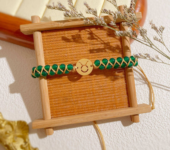 Zodiac Aura Protection Braided Stone Bracelet - MystiCrystals