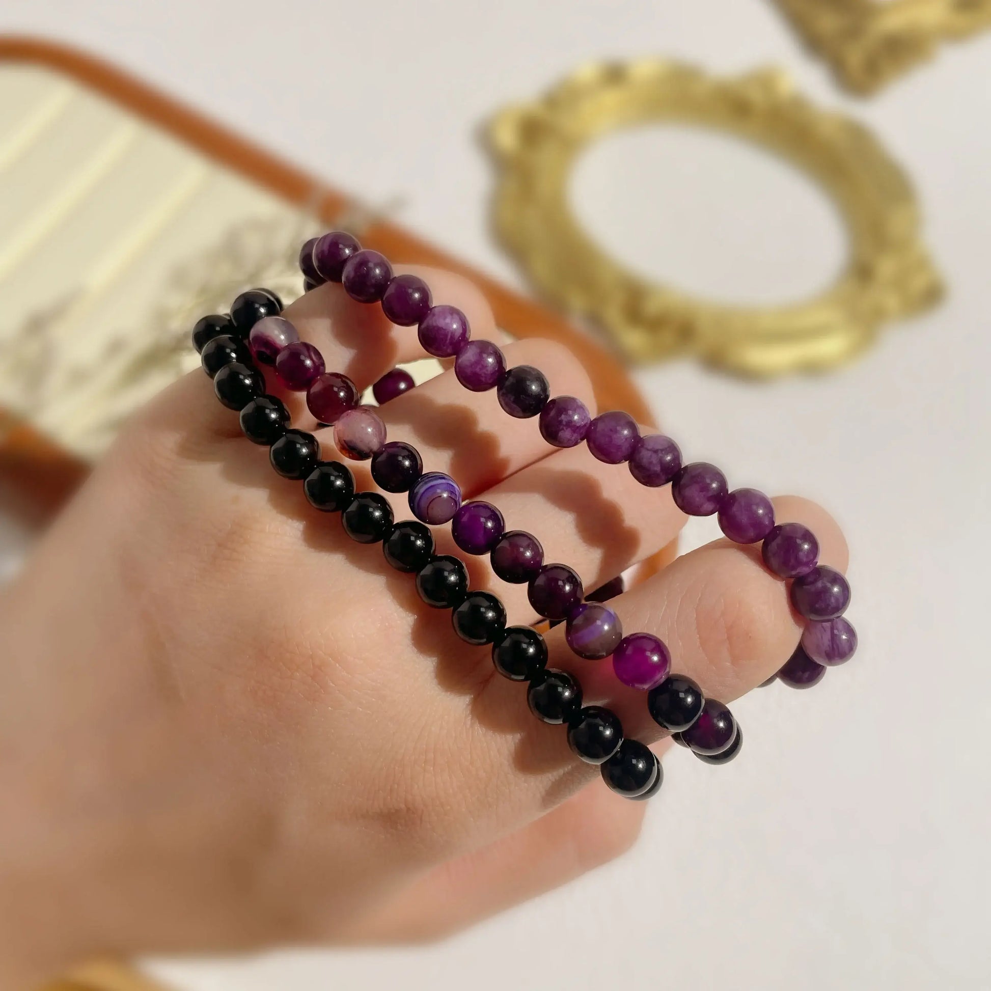 Healing Crystal Trio Bracelet Set - MystiCrystals