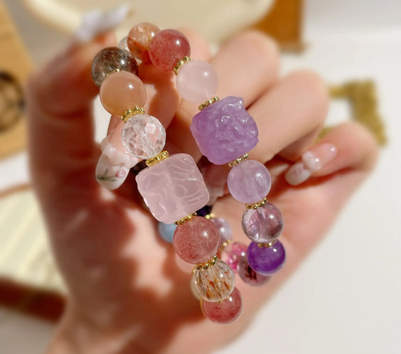 Multi-Gem Bracelet for Anxiety Relief and Balance - MystiCrystals