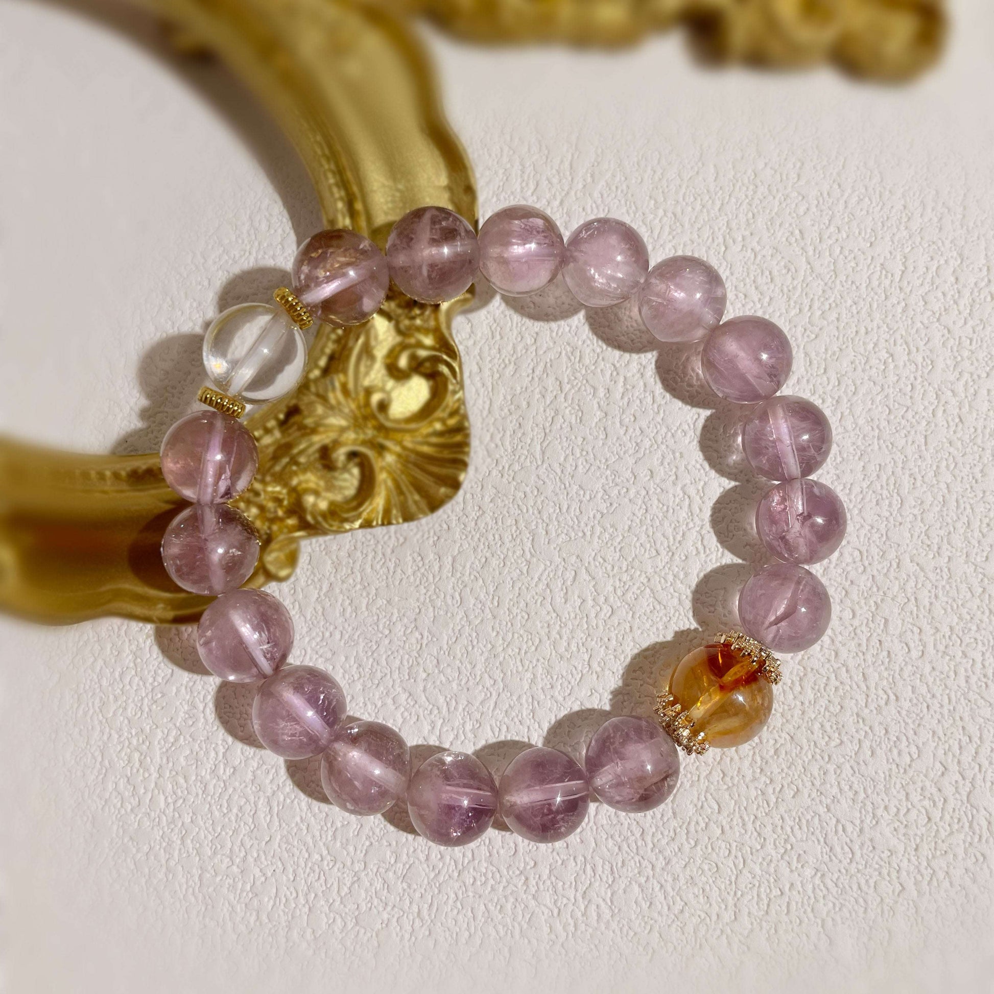 Natural Amethyst Bracelet for Stress Relief & Positive Vibes - MystiCrystals