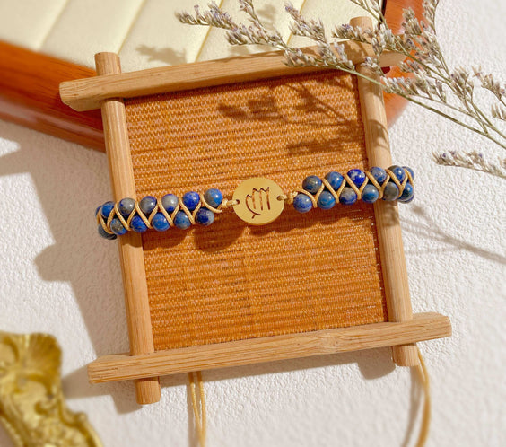 Zodiac Aura Protection Braided Stone Bracelet - MystiCrystals