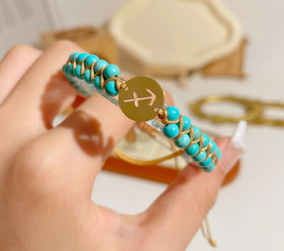 Zodiac Aura Protection Braided Stone Bracelet - MystiCrystals