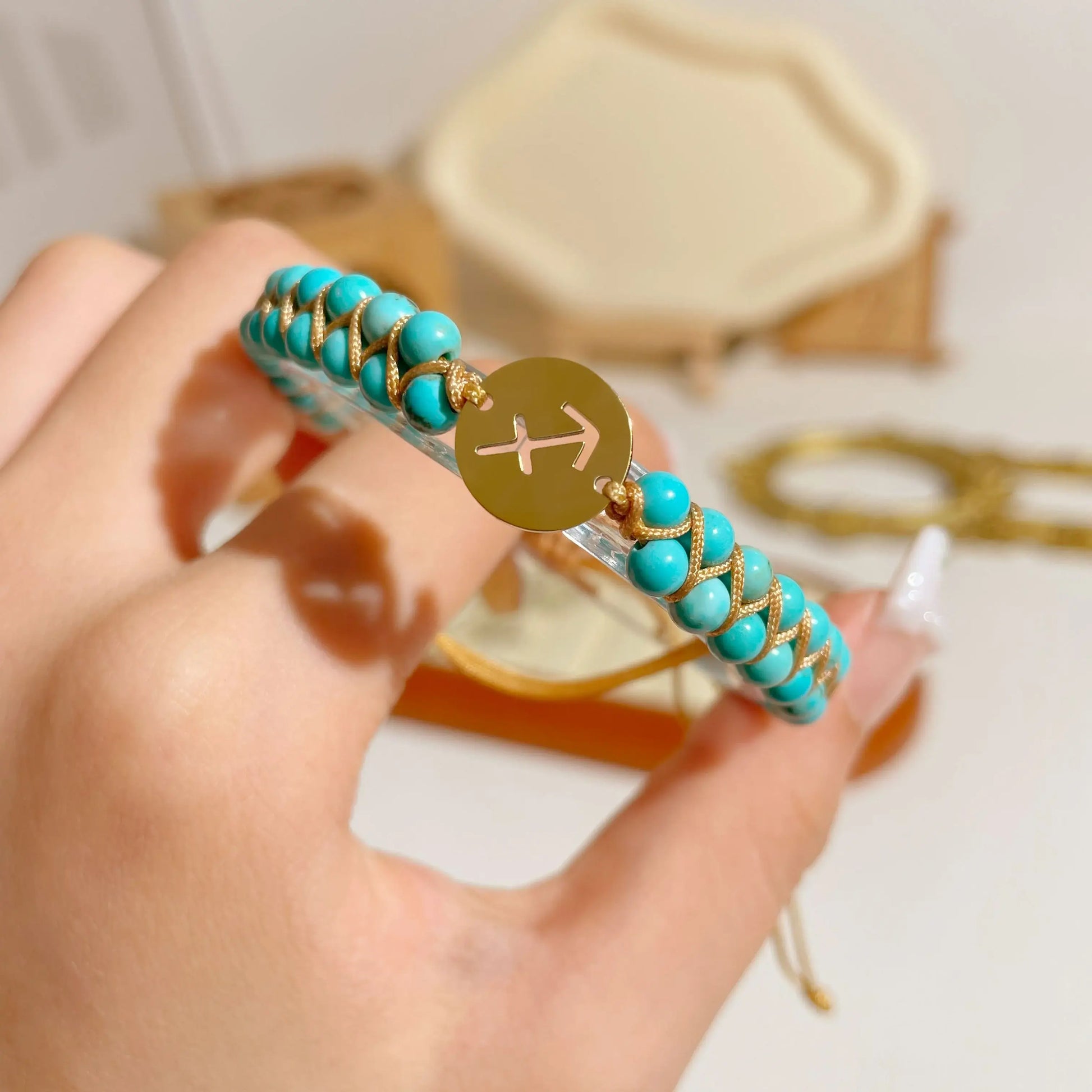 Zodiac Aura Protection Braided Stone Bracelet - MystiCrystals