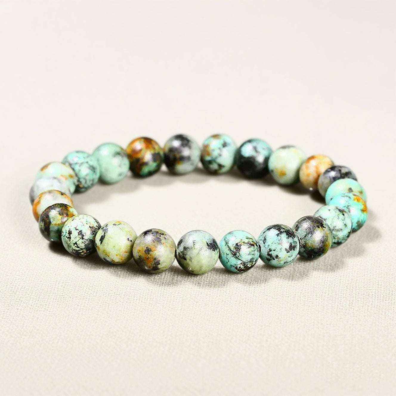 African Turquoise Beaded Bracelet