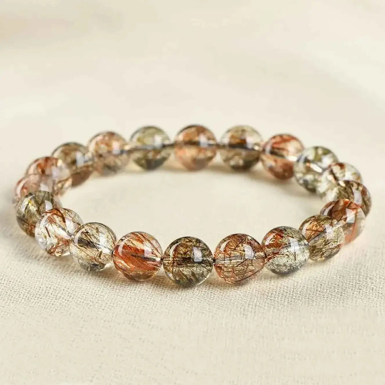 Black Super Seven Single-Strand Bracelet