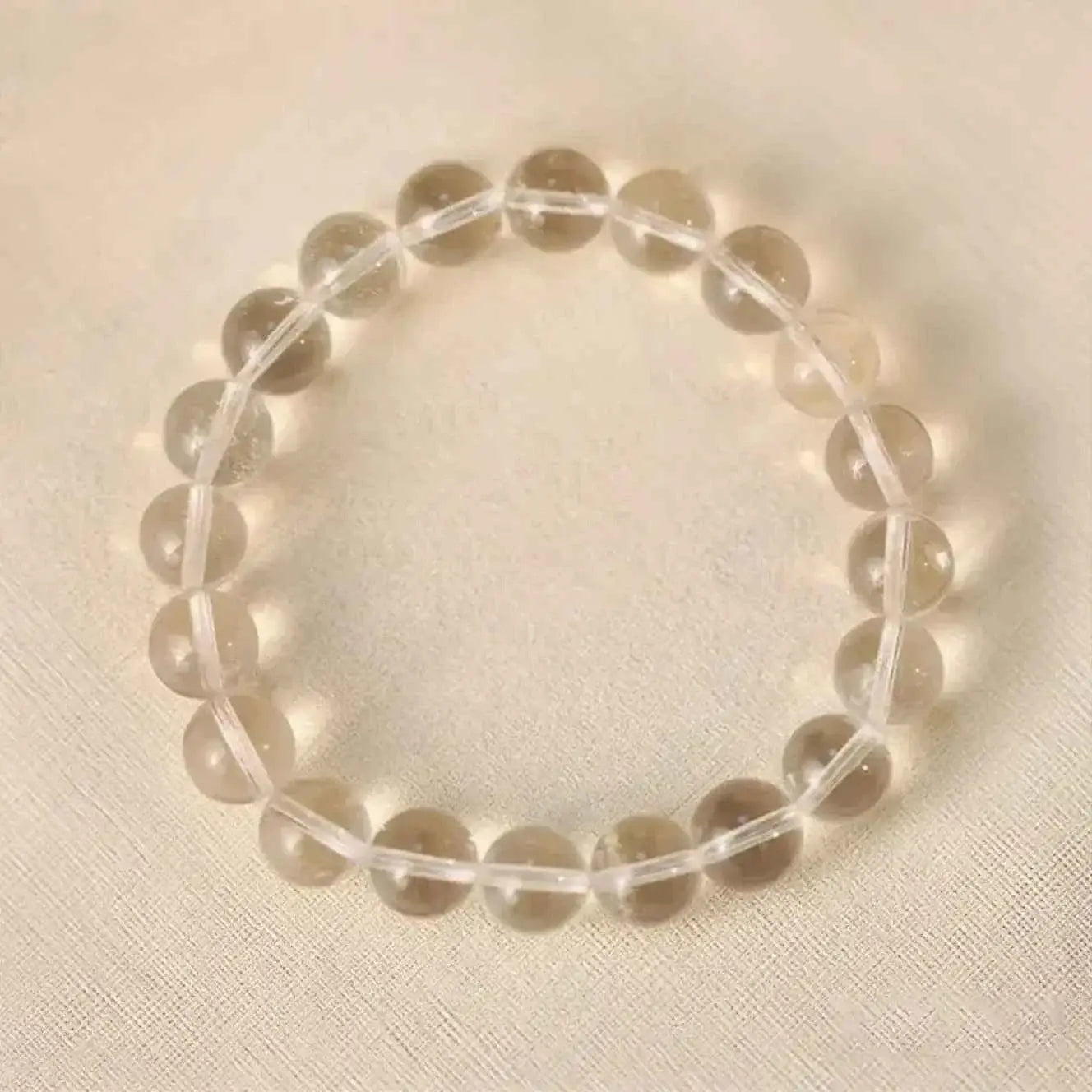 Natural Clear Quartz Beaded Bracelet