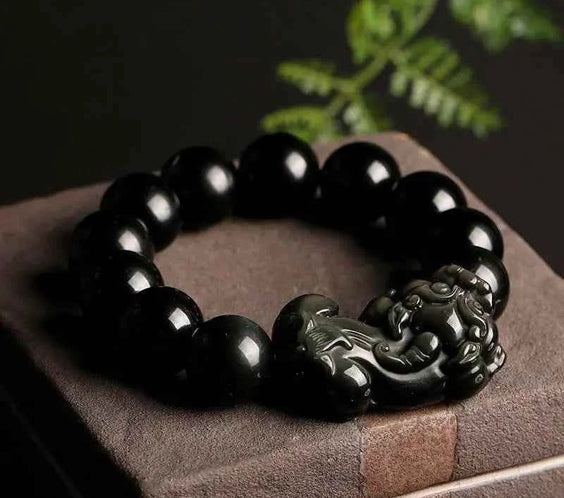 Rainbow Eye Obsidian Pixiu Bracelet