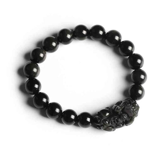 Rainbow Eye Obsidian Pixiu Bracelet