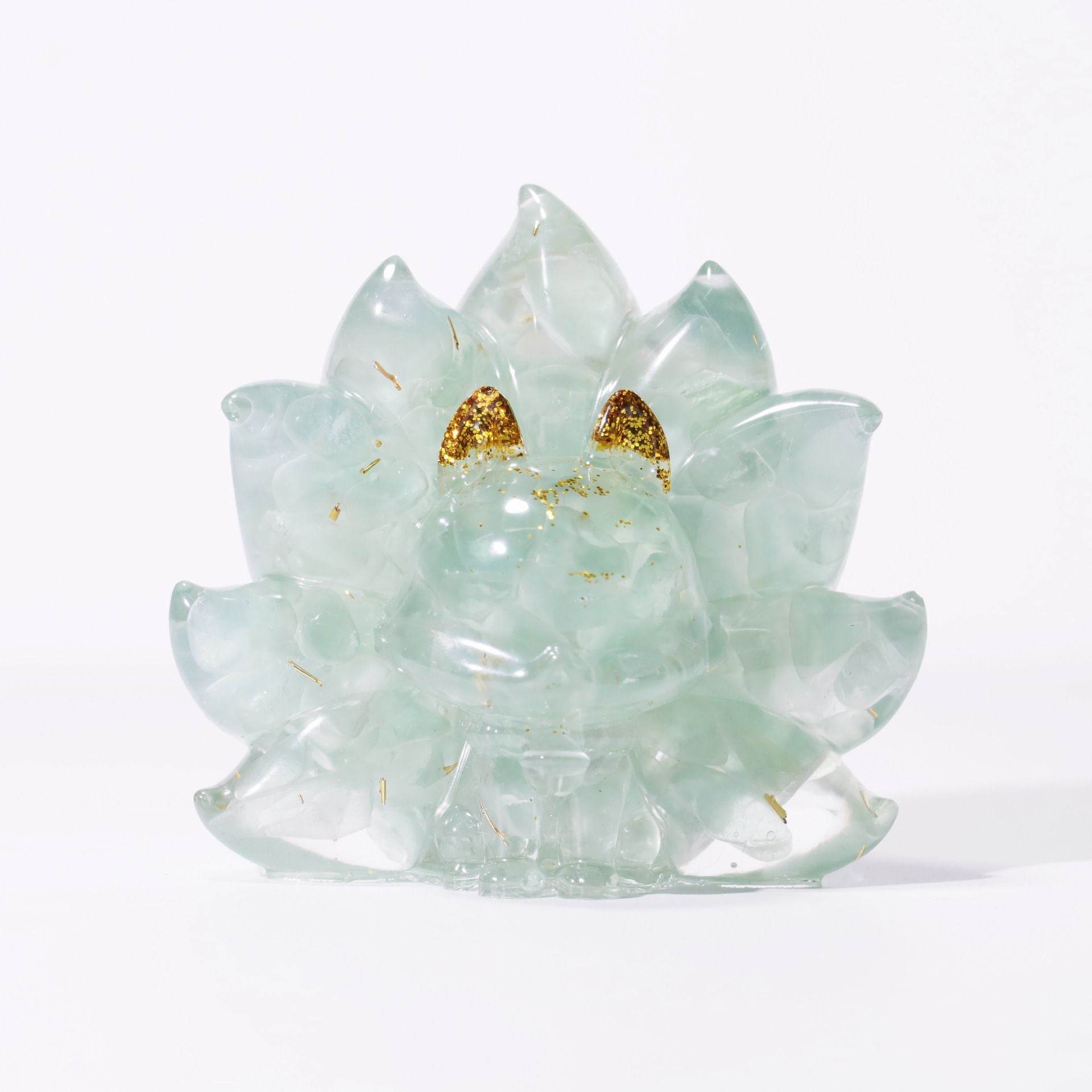 Natural Crystal Fox Ornament - MystiCrystals