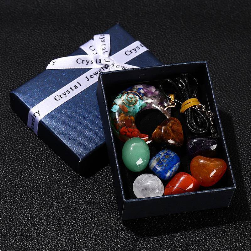 Rainbow Crystal Double-Point Hexagonal Set - MystiCrystals