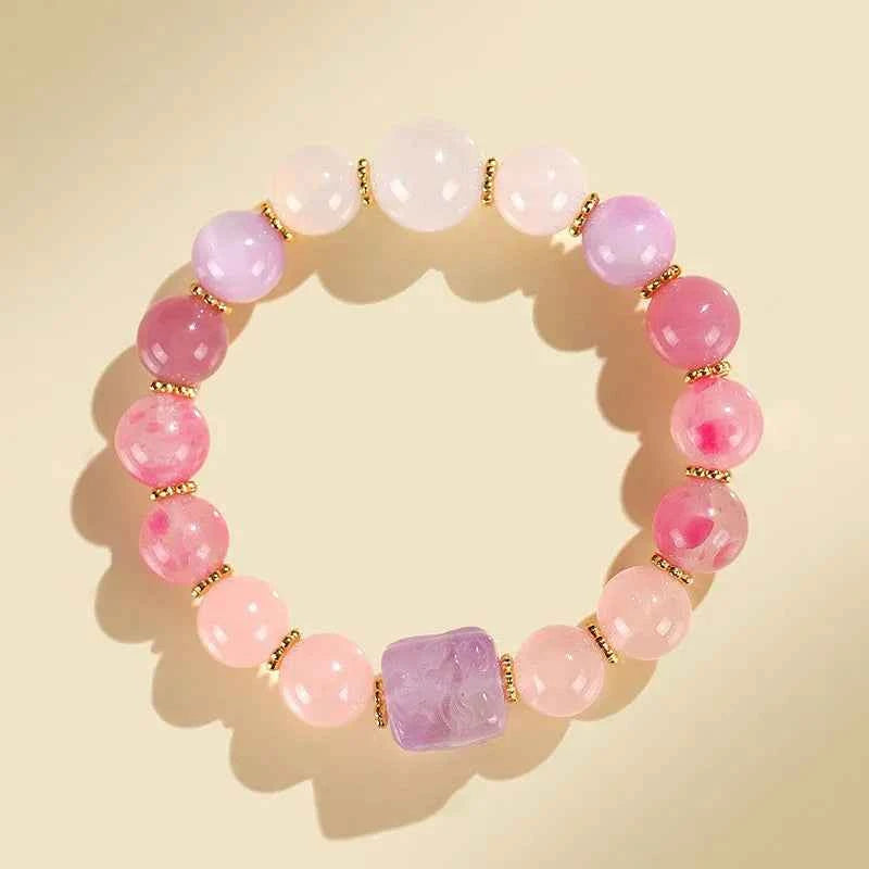 Multi-Gem Nine-Tailed Fox Bracelet for Focus, Harmony & Vitality