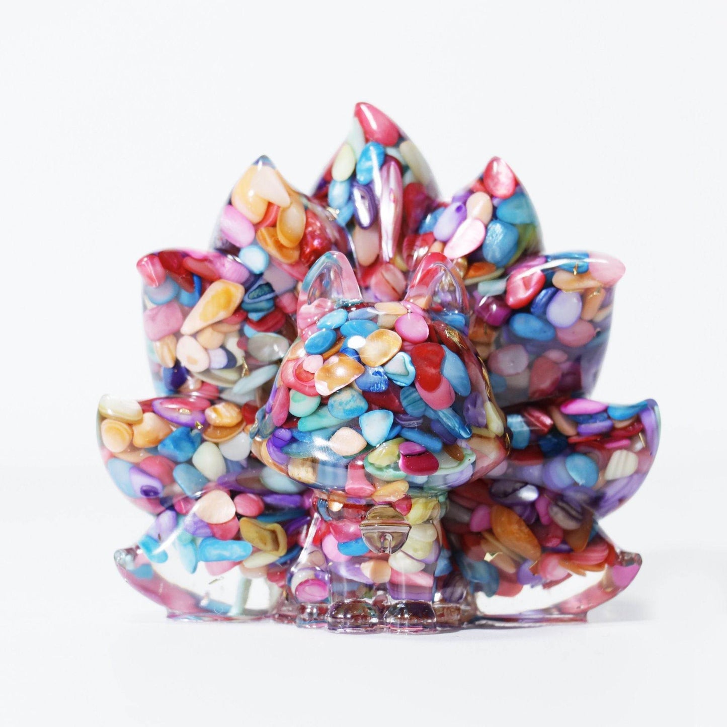 Natural Crystal Fox Ornament - MystiCrystals